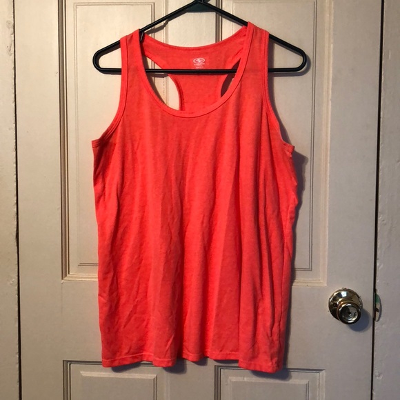 Athletic Works Tops - Bright orange/coral racerback tank